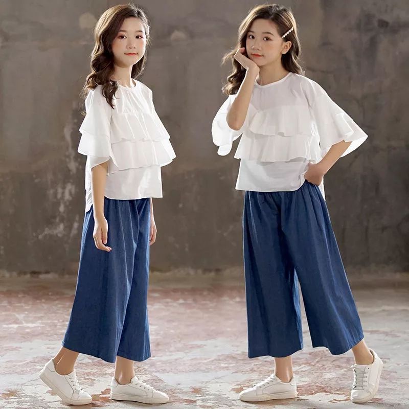 [ COD ] Ramadhan promo 3.3  Setelan Kulot Anak Perempuan Import Setelan Anak Perempuan Setelan Kulot