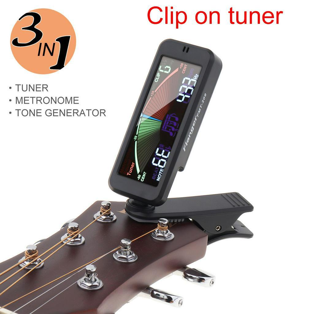 Metronome Tuner 3 IN 1 Dengan Klip Untuk Gitar Ukulele