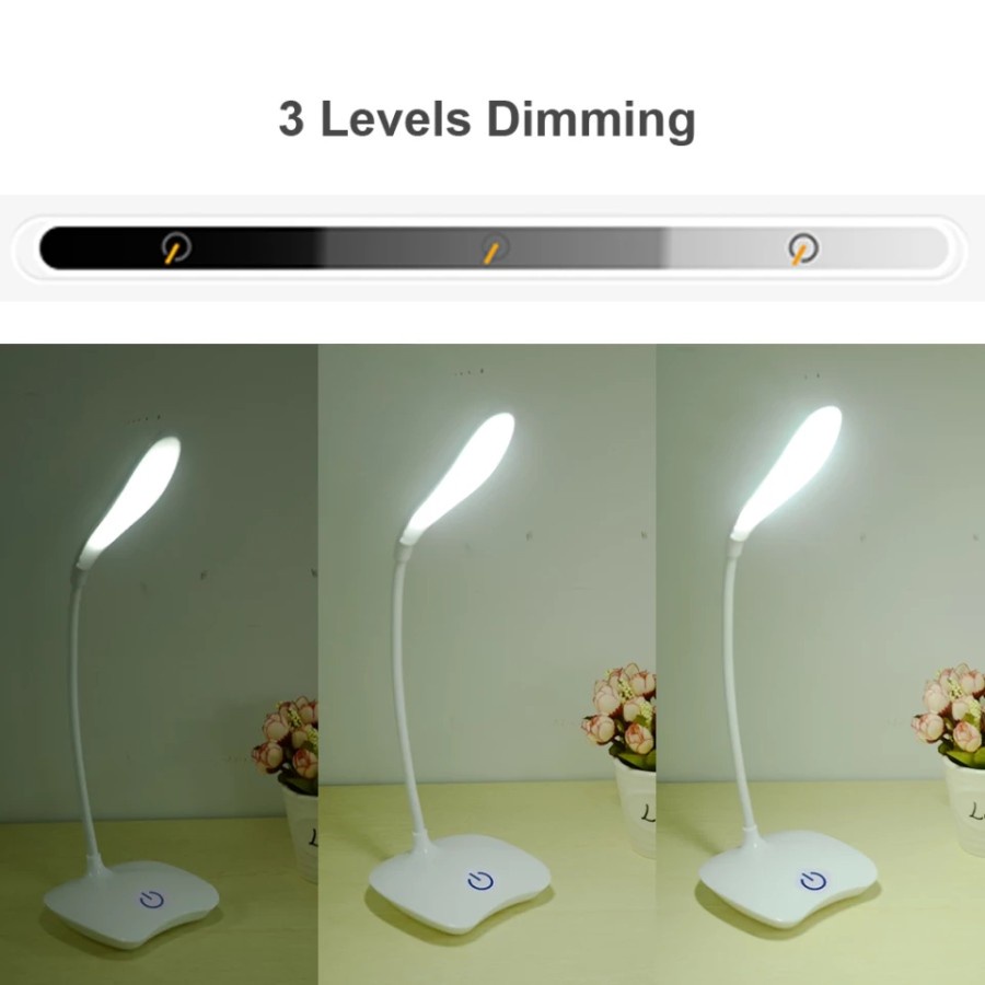 NA - Lampu Meja Led Dimmer Tombol Sentuh Lampu Belajar HT-1