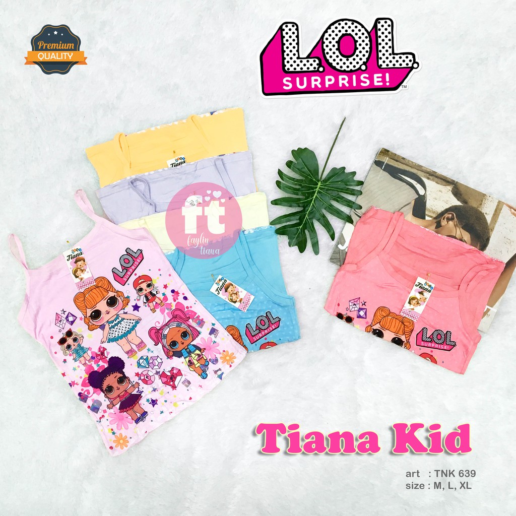 TIANA KIDS | Tanktop Anak / Atasan Anak / Singlet Anak / art TNK 639