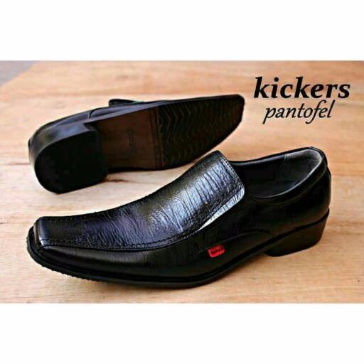 Sepatu Kickers Pantofel Pria / Sepatu Kantor Kickers Low Kulit Asli