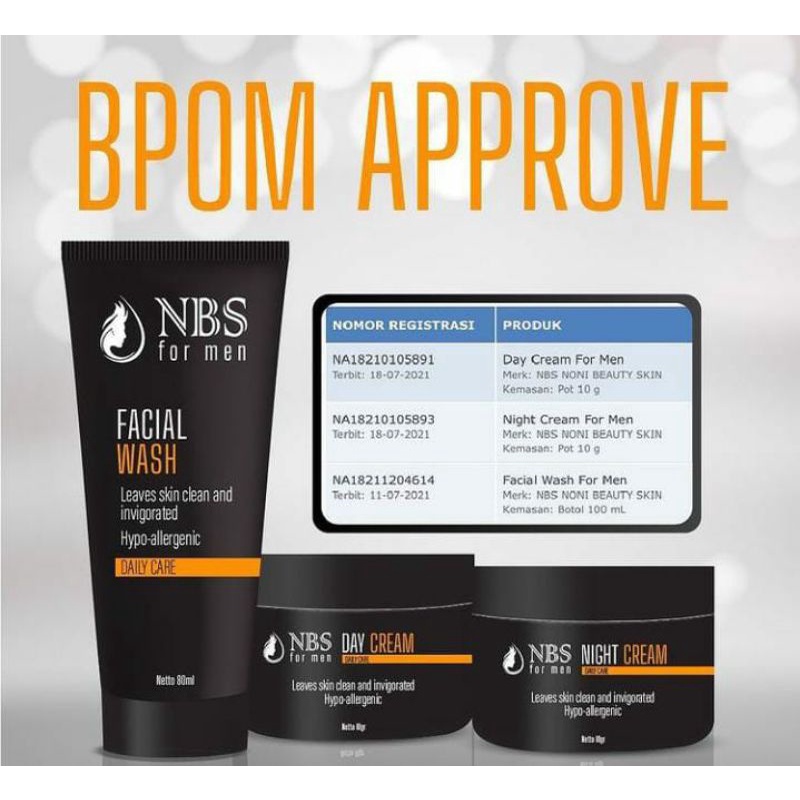 NBS FORMEN SKINCARE PAKET PERAWATAN WAJAH PRIA PAKET SET WAJAH CREAM WAJAH KHUSUS LAKI-LAKI KRIM KER