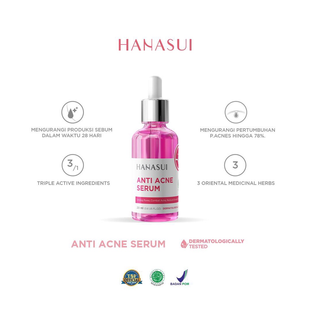 ✨ AKU MURAH ✨[HANASUI] Serum Anti Acne Hanasui by Jaya Mandiri / Original 100%