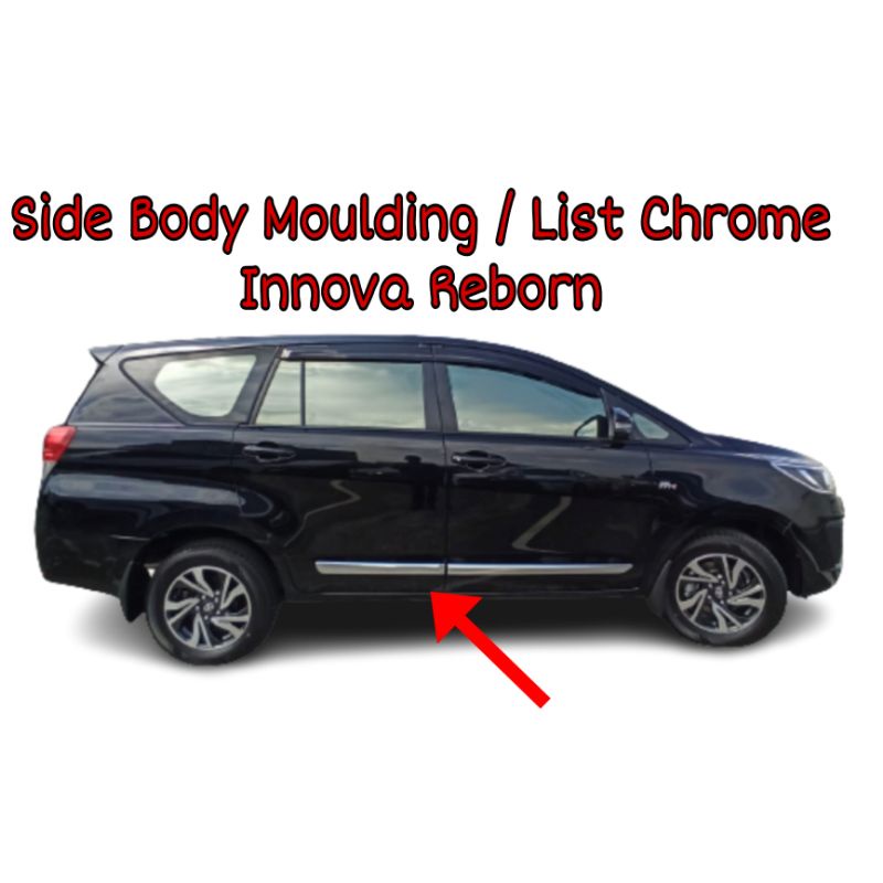 List Chrome Pintu Innova Reborn Original ( Side body moulding )