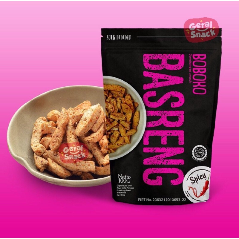 Basreng Boboko Baso Goreng Spicy Khas Bandung 100 g