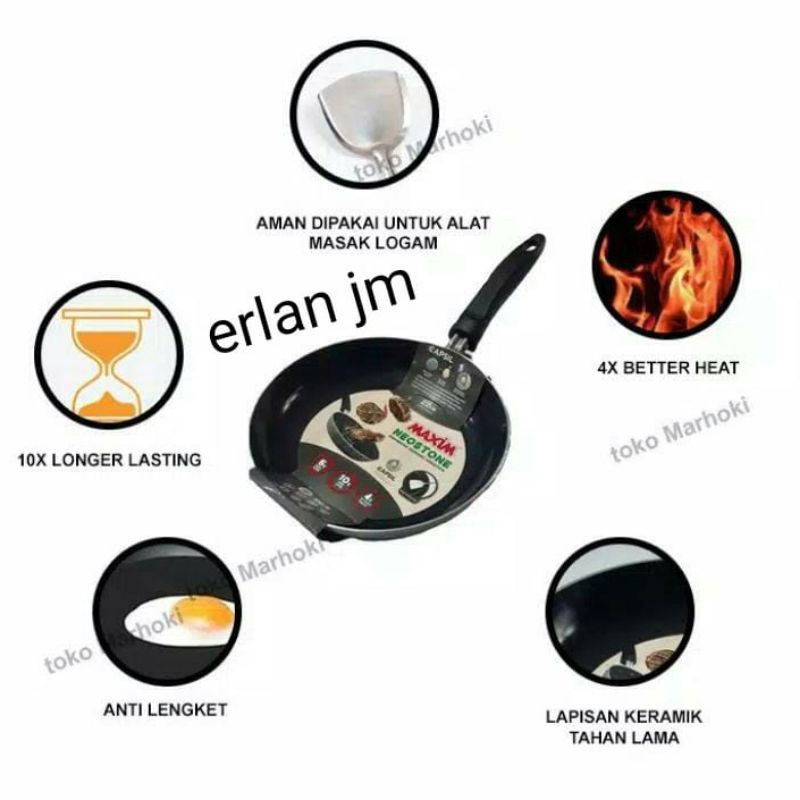 Teflon/Fry pan MAXIM CERAMIC NEOSTONE CAPSIL 22"CM ORIGINAL