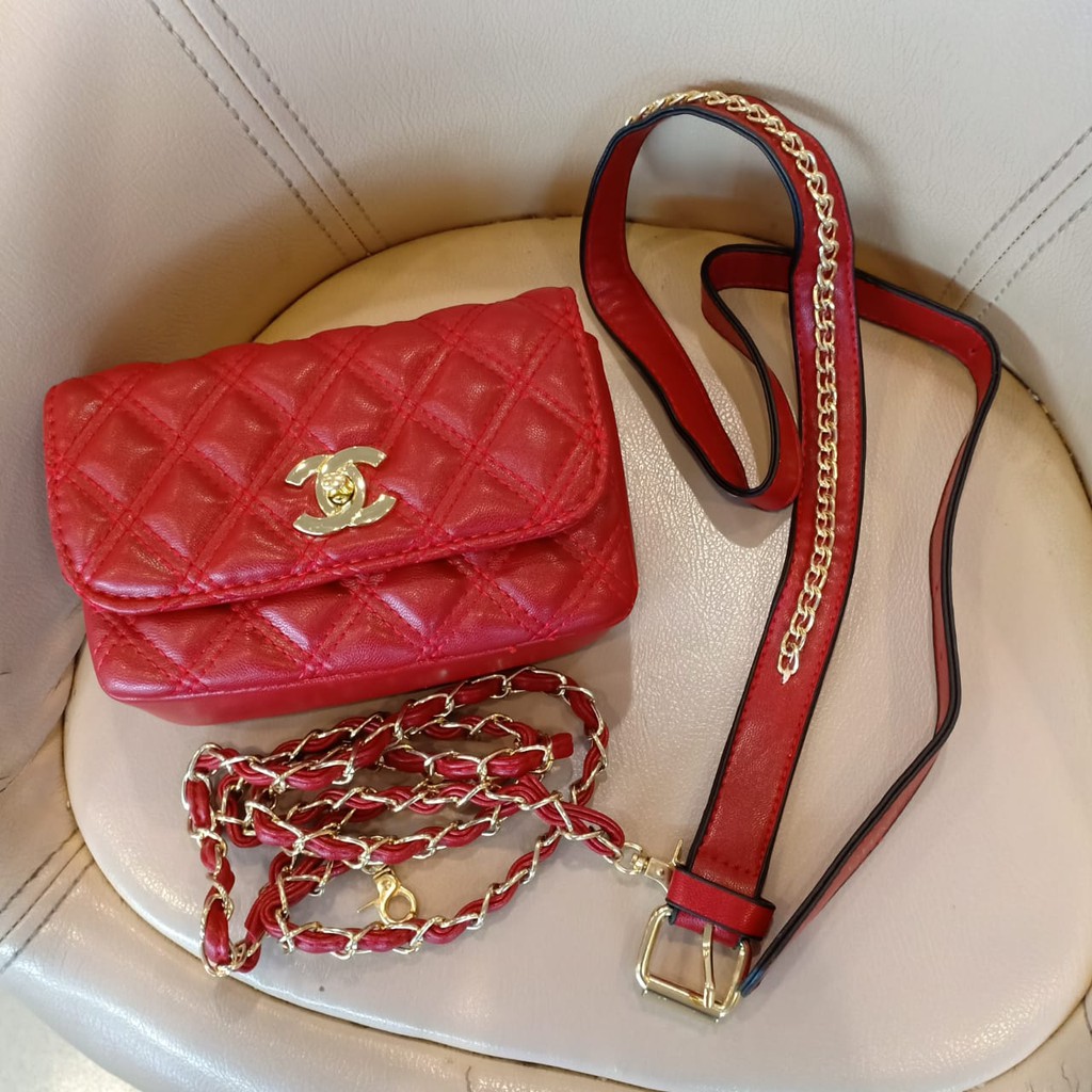 TAS SELEMPANG CHANEL 2018-5 LAV TAS SELEMPANG TAS PINGGANG MURAH SLINGBAG WANITA BATAM TAS MURAH