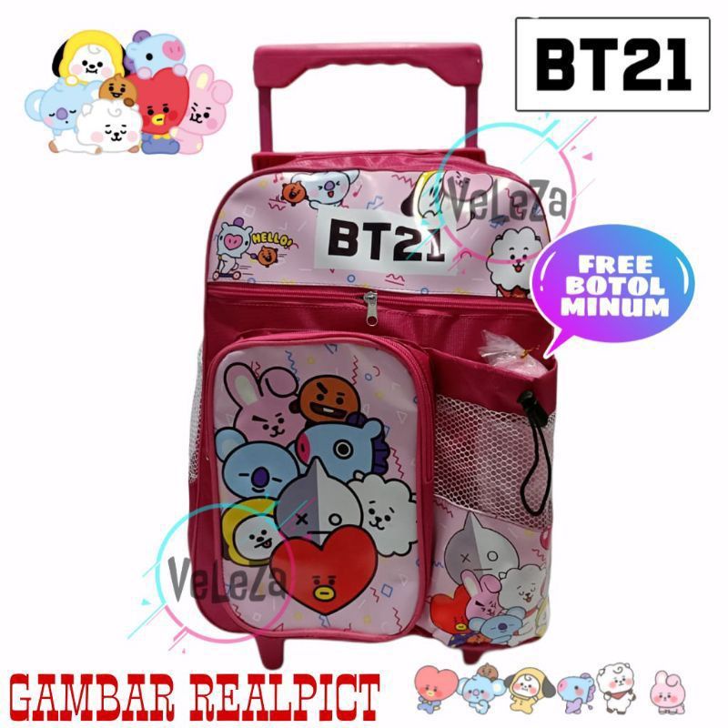 Tas Trolly Dorong Anak TK/SD tahan Air Tas Anak