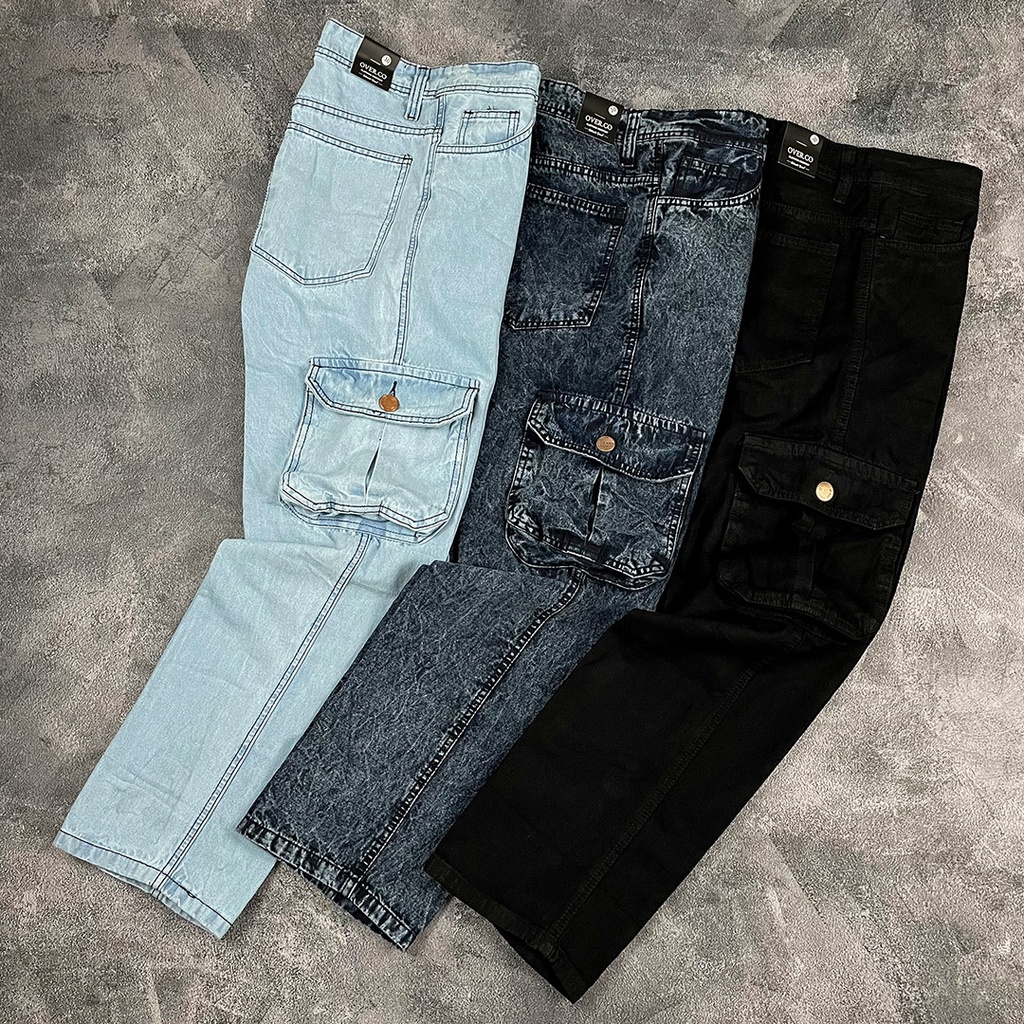 CARGO LONG JEANS / CELANA