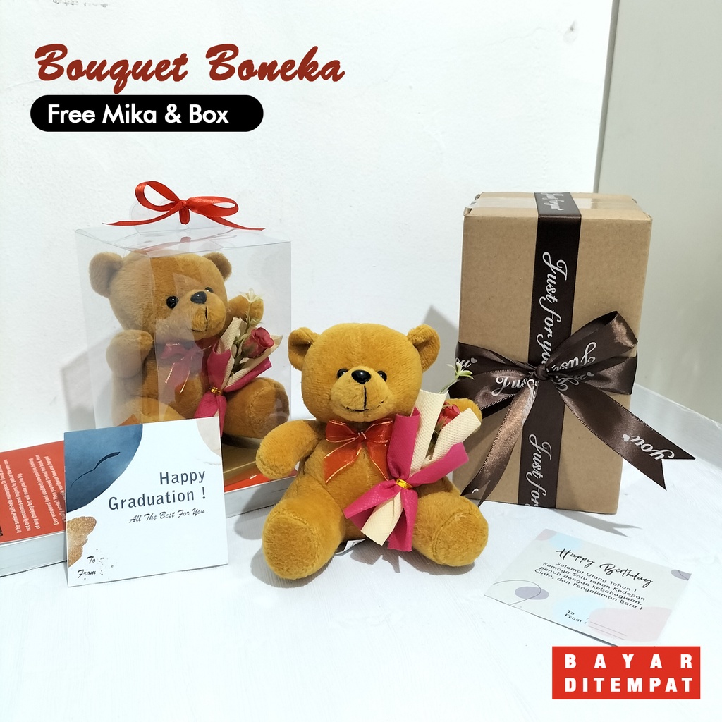 buket boneka hadiah ulang tahun boneka beruang mini birthday gift mini bear kado wisuda boneka wisuda hadiah ulang tahun lucu murah