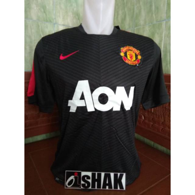 JERSEY MAN. UNITED TRAINING HITAM GRADE ORI