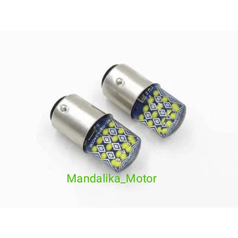 Lampu Stop Rem LED Jelly RGB 2 mode Strobo running stop rem nyala terang BATIK 12Volt