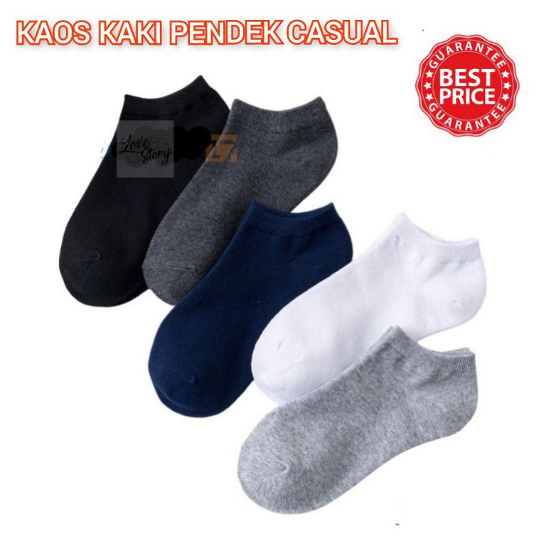 KAOS KAKI POLOS PRIA WANITA / KAOS KAKI PENDEK / KAOS KAKI SEMATA KAKI / KAOS KAKI FASHION / KAOS KAKI DEWASA OLAH RAGA / ANKLE SOCKS