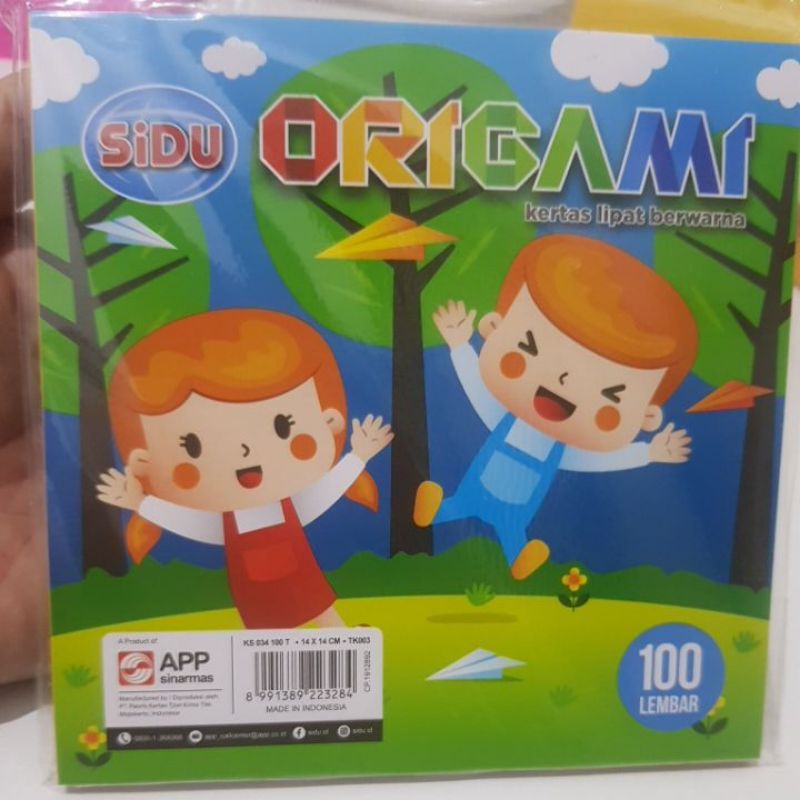 

Kertas origami sidu 14cm