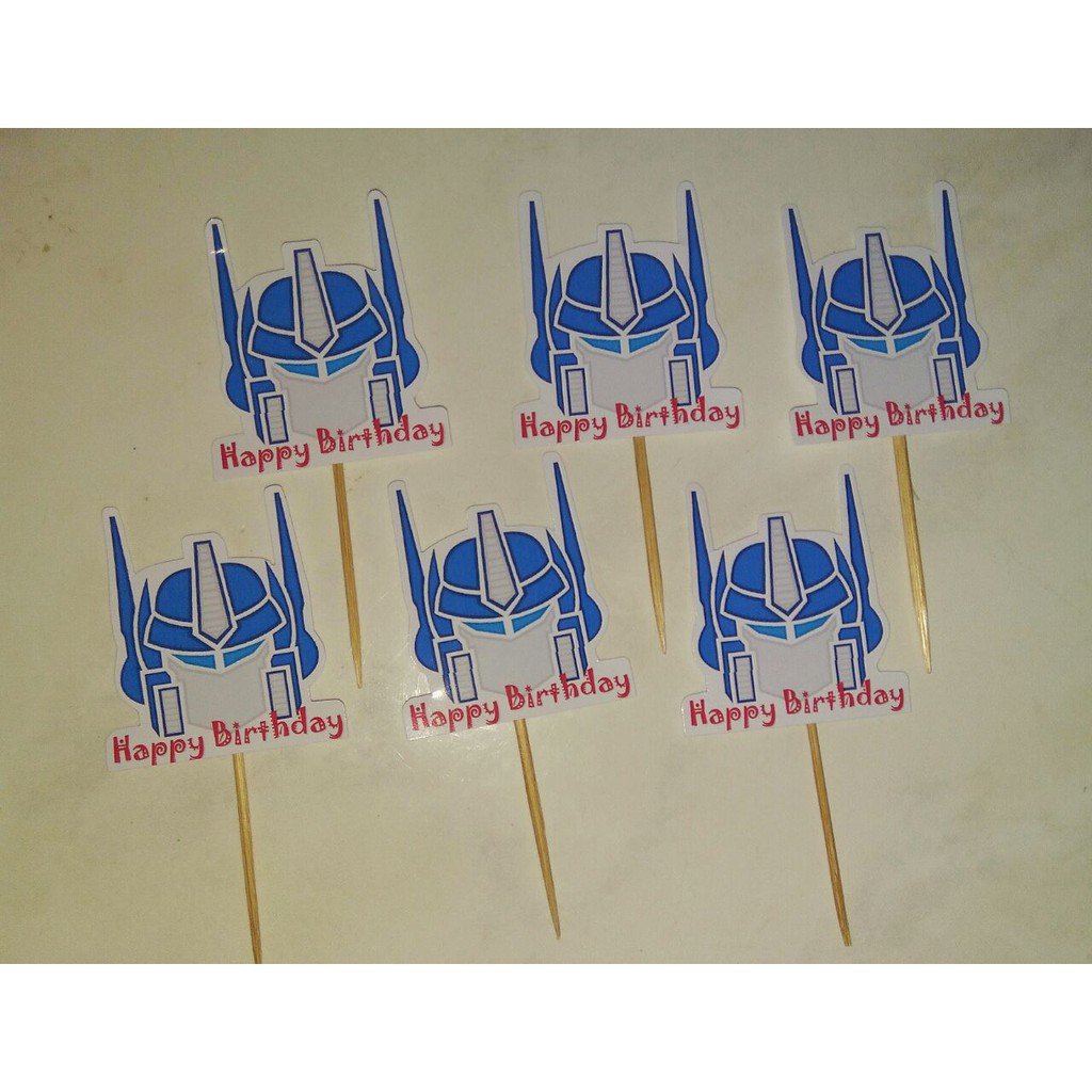 

topper kue transformer hiasa cake optimus prime