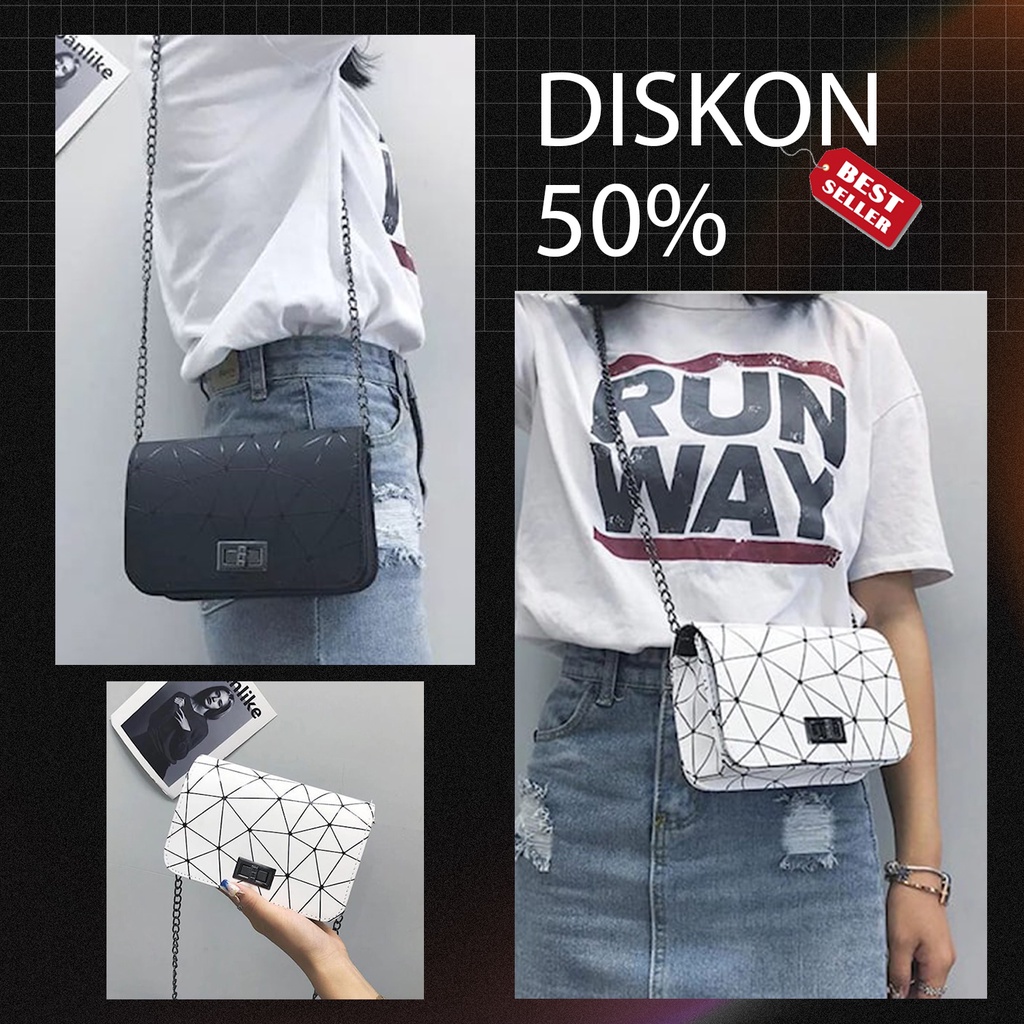 Axx | Tas Selempang Wanita Korea Original Kekinian Terbaru / Tas Selempang Wanita Remaja / SlingBag 