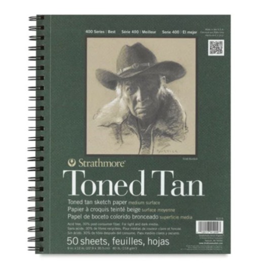 

Strathmore 400 Series Recycled Toned Tan Sketch Pad