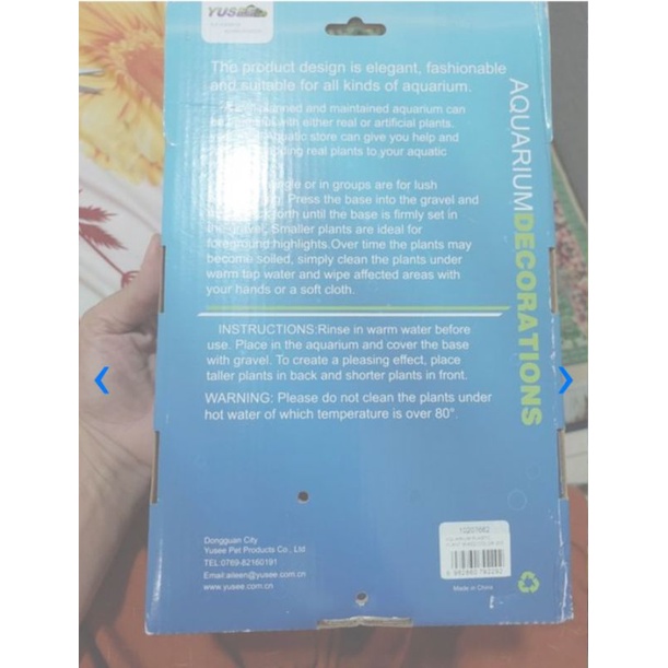 AQUARIUM PLASTIC PLANT MIXED COLOR 203 Tanaman Hias Akuarium Warna Warni Ukuran 18 x 10 x 30 cm plus Dasar Batu Karang