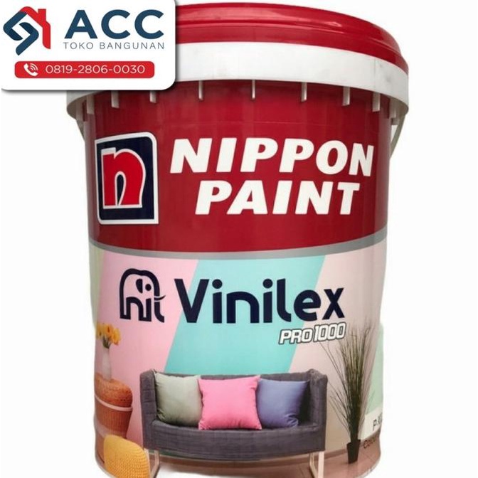 Cat Tembok Vinilex Pro 1000 Warna Putih 9102 20kg Pail