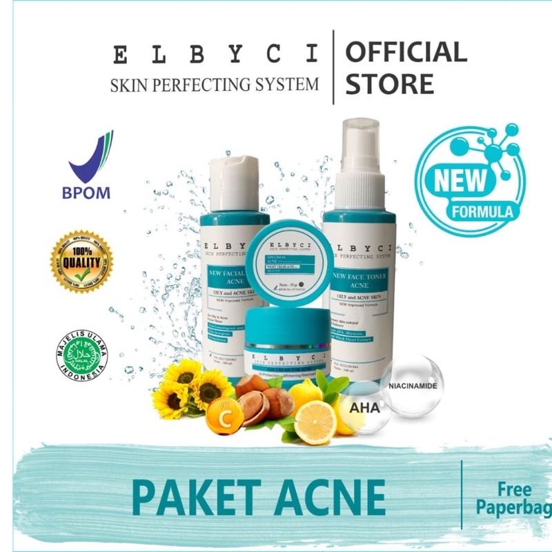 Skincare Elbyci Paket Cream Acne
