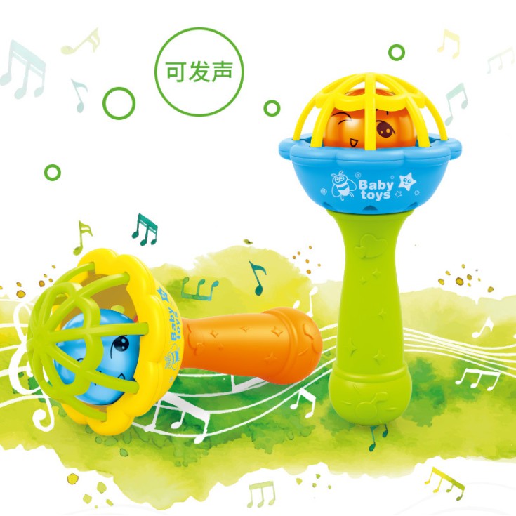 DUMMBLE | Teether Rattle Stick / Mainan Gigitan Bayi Mainan Kerincingan Bayi / BPA FREE
