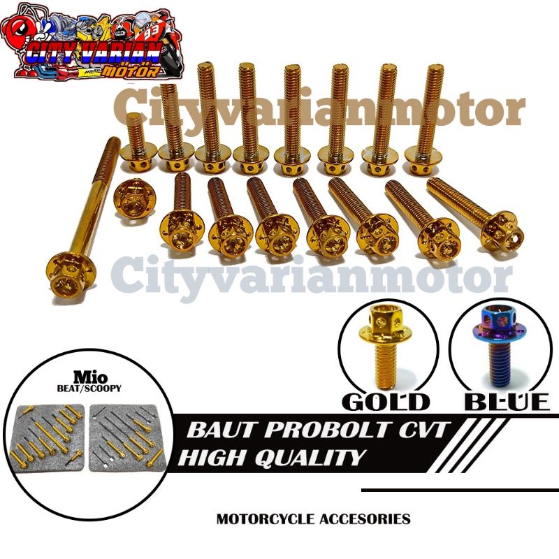 Baut Probolt Flower Cvt Mio Sporty Mio Soul old Fino old Buat CVT Mio