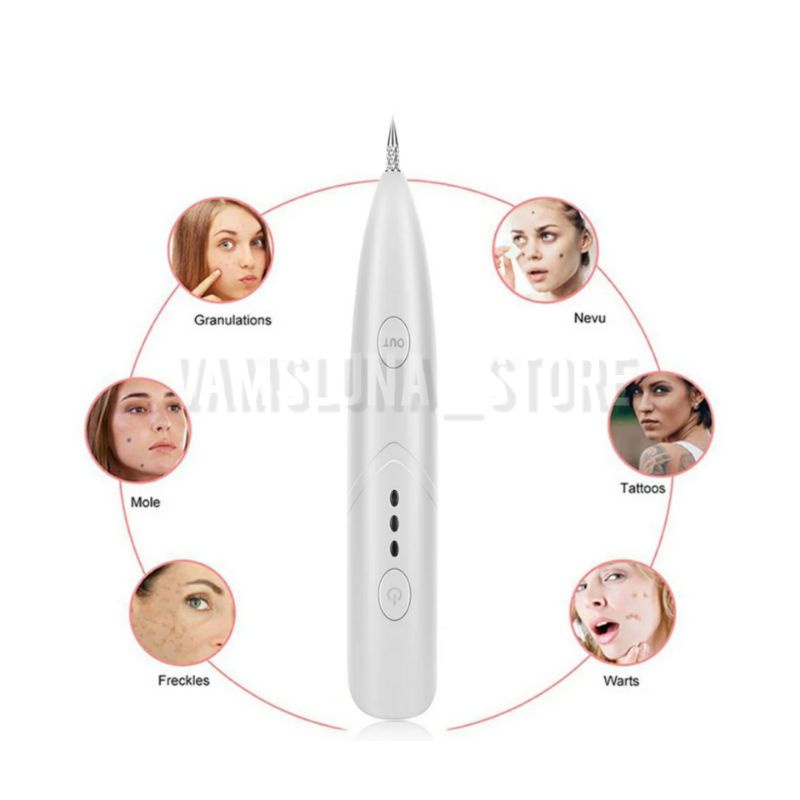 Mini Freckle Pen / Portable Couter Penghilang Spots / Moles / Fleshy Nevus / Tato /TATTO Tahi Lalat // Soft cauter laser penghilang flek tai lalat kutil tatto bintik hitam melasma milia plasma pen