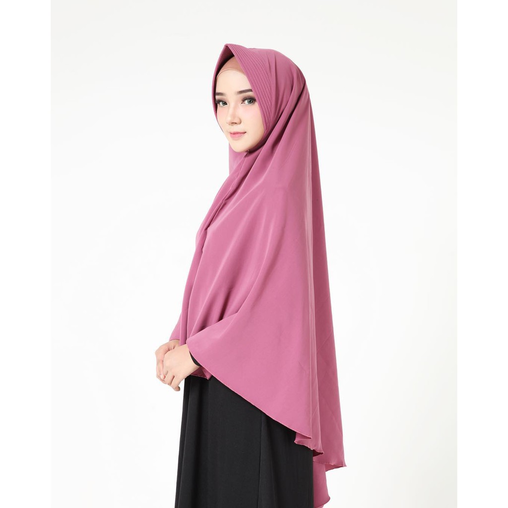  Jilbab  Khimar Jumbo Pet Antem  Wolfis 75 x 110 cm Hijab 