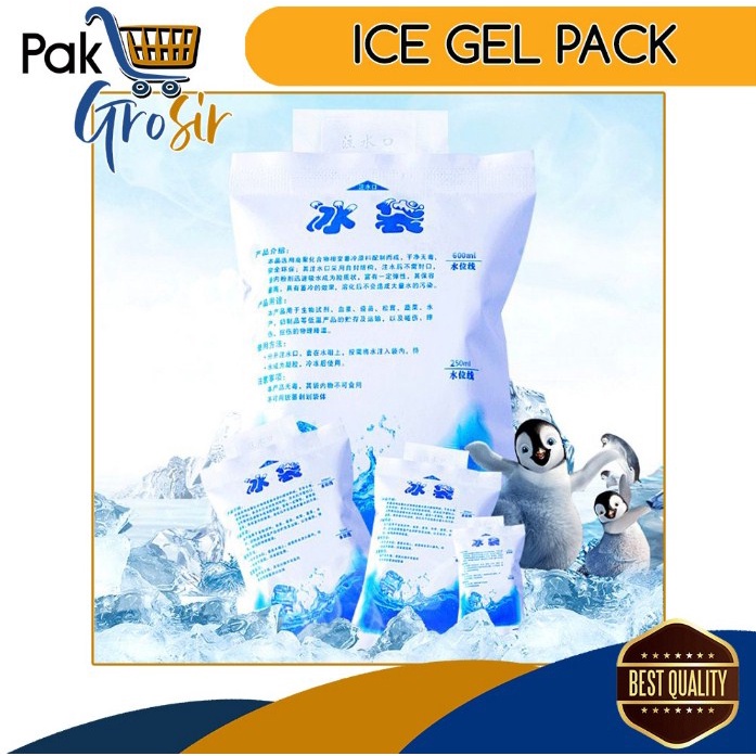 Ice Gel Pack 200 ML Blue Cool Jelly Cooler Kantong Air Es Pendingin Cooler Bag tas ASI