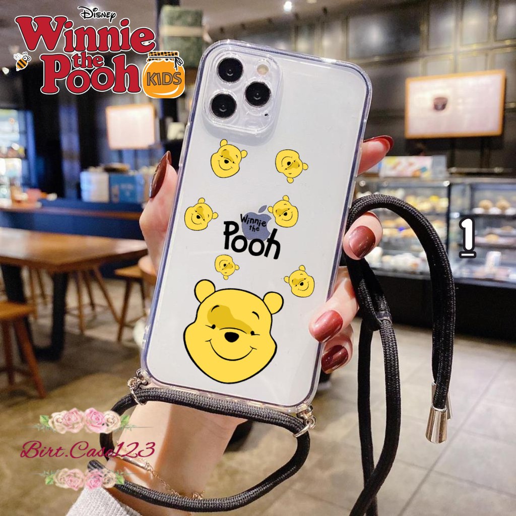 SOFTCASE SLINGCASE LANYARD BENING WINNIE THE POOH OPPO VIVO XIAOMI SAMSUNG REALME IPHONE BC5744