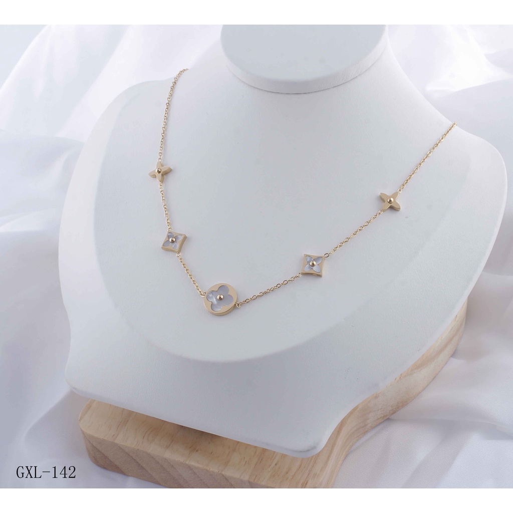 Kalung Titanium Permata Perhiasan Fashion 0002/142