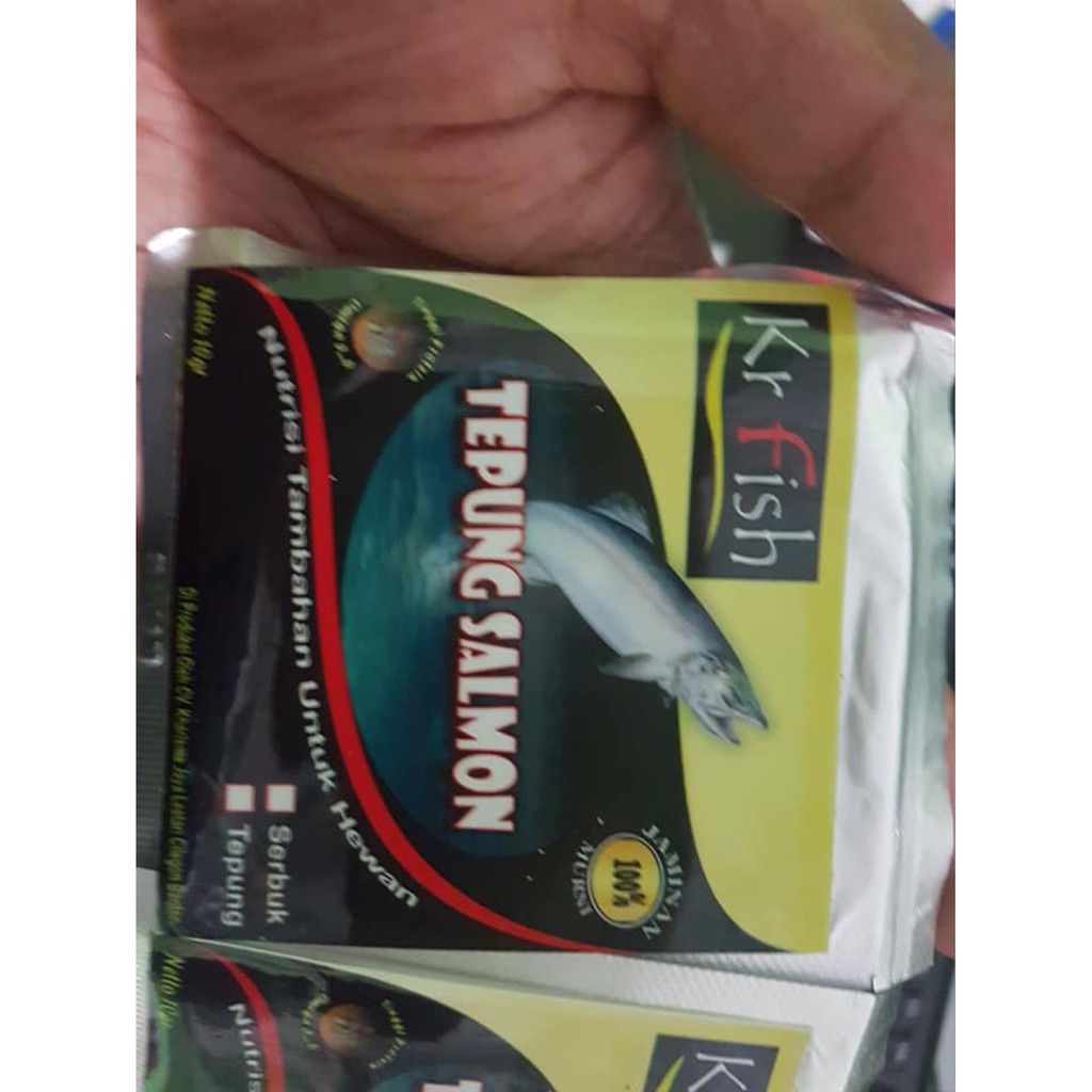 Tepung Ikan Salmon Murni / Umpan Ikan / Umpan Mancing Ikan Mas