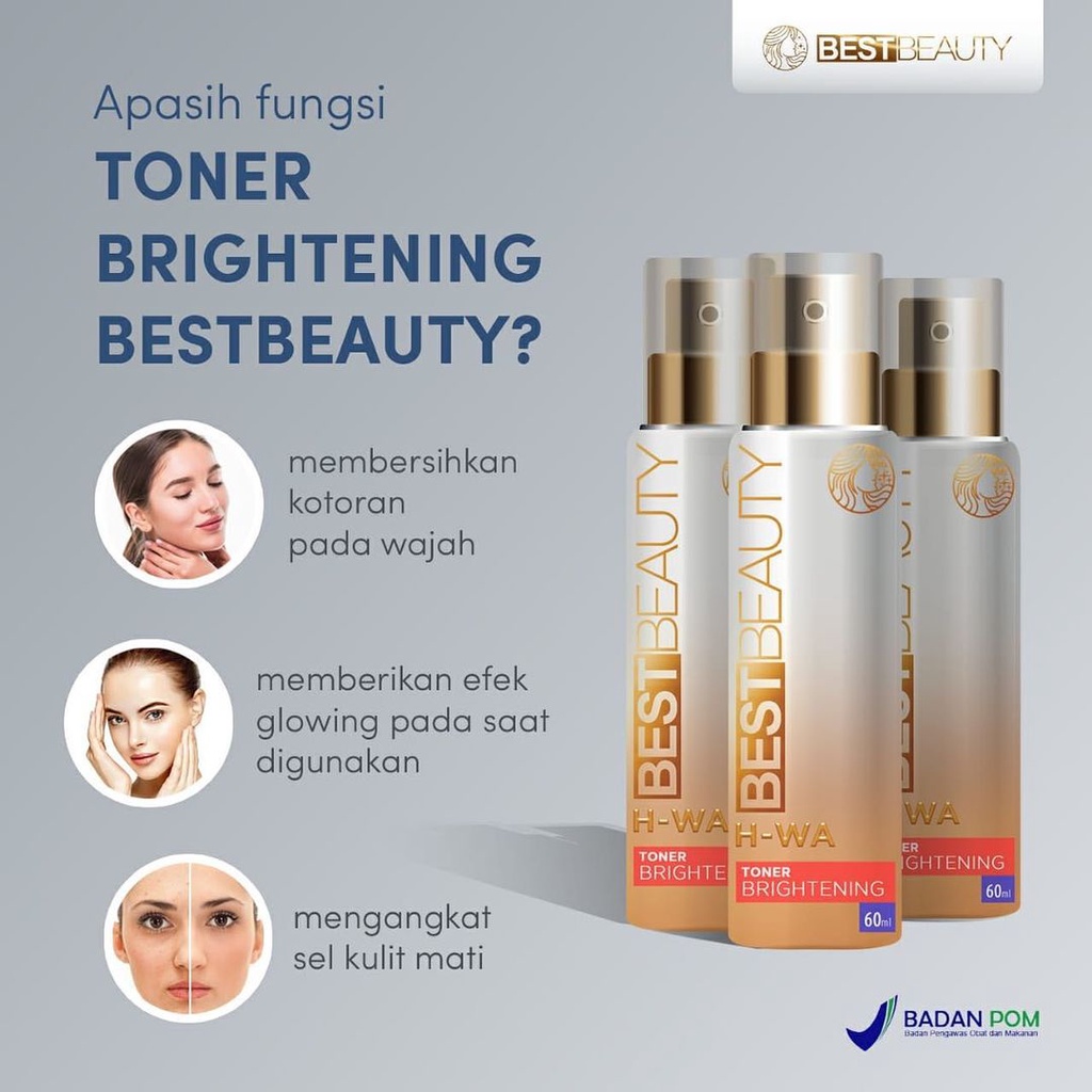 BestBeauty Toner Wajah Brightening Glowing Best Beauty Skincare BPOM BANDUNG