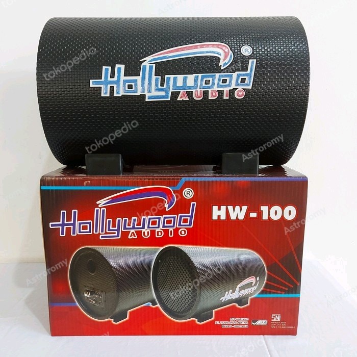 BASSTUBE SUBWOOFER AKTIF HOLLYWOOD HW-100
