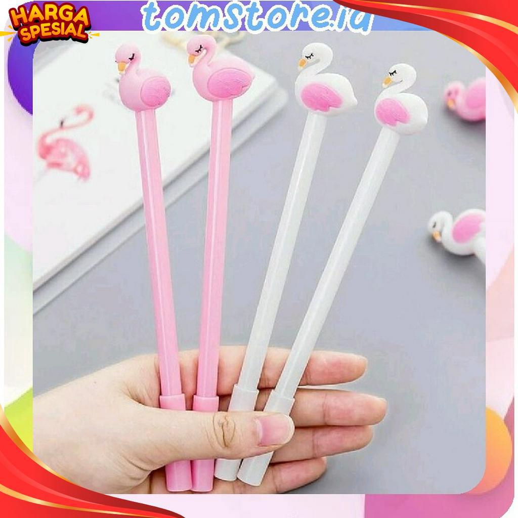 

FLAS SALE TOMSTOREID R26 PENA KARAKTER FLAMINGGO PULPEN LUCU ALAT TULIS GEL PENA CAIR STATIONERY MURAH COD