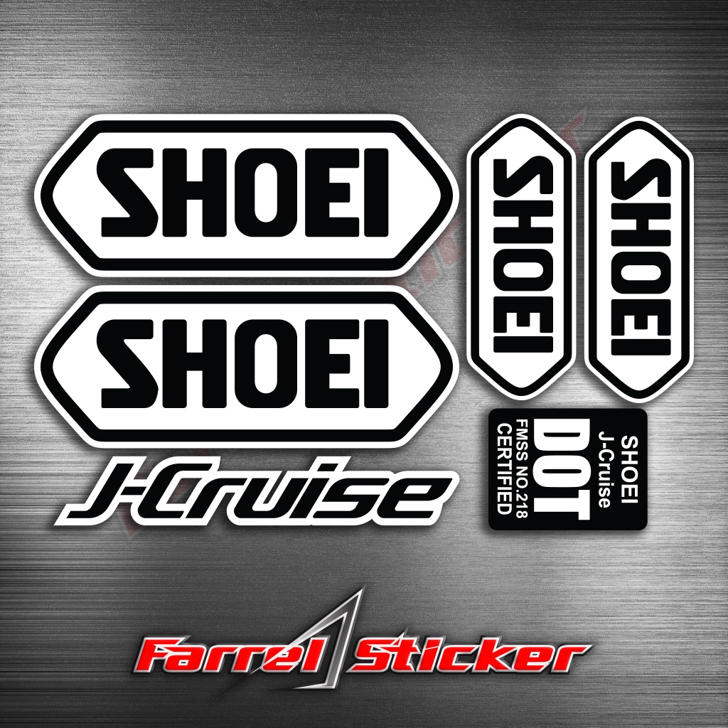 Sticker helm j cruise stiker Helmet SET SHOEI J-Cruise