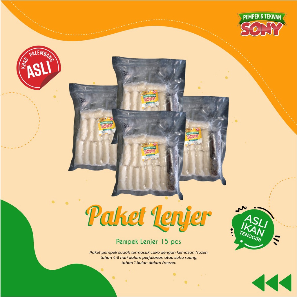 

Pempek Lenjer 15 pcs