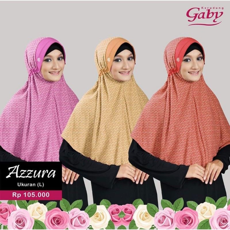 KERUDUNG GABY AZZURA L DISKON (KUNING)