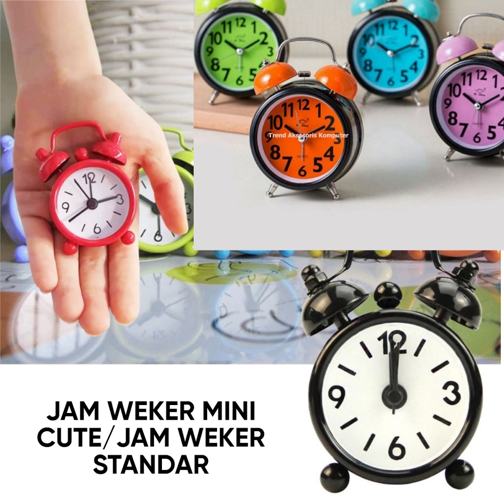 Trend-Mini Cute Alarm Clock / Jam Alarm Mini Lucu / Jam Weker