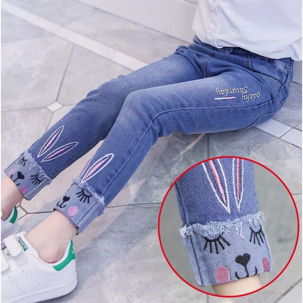 Jual Jeans Anak Perempuan Impor Rabbit Kualitas Premium Rabbit Jeans