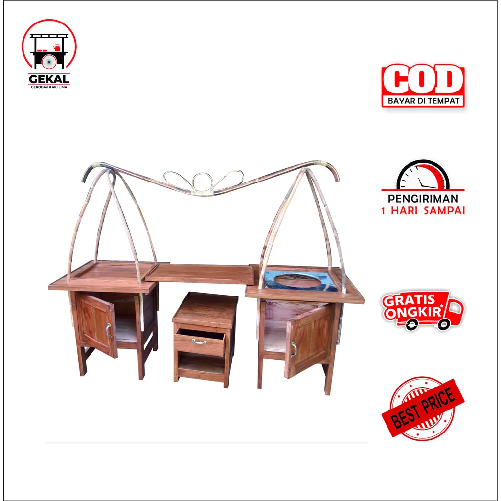 Gerobak Soto Pikul / Gerobak Pikulan Gultik Murah