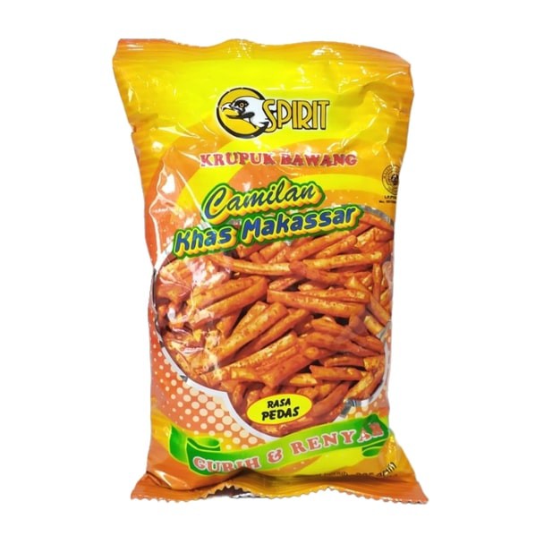 

Kerupuk Bawang Spirit 225 Gram Camilan Khas Makassar