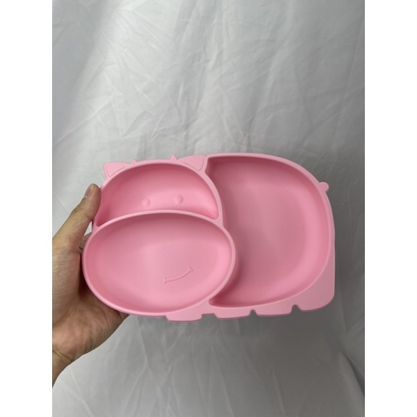 Piring Makan Balita Divided Plate with Suction Cup Silicone BPA Free