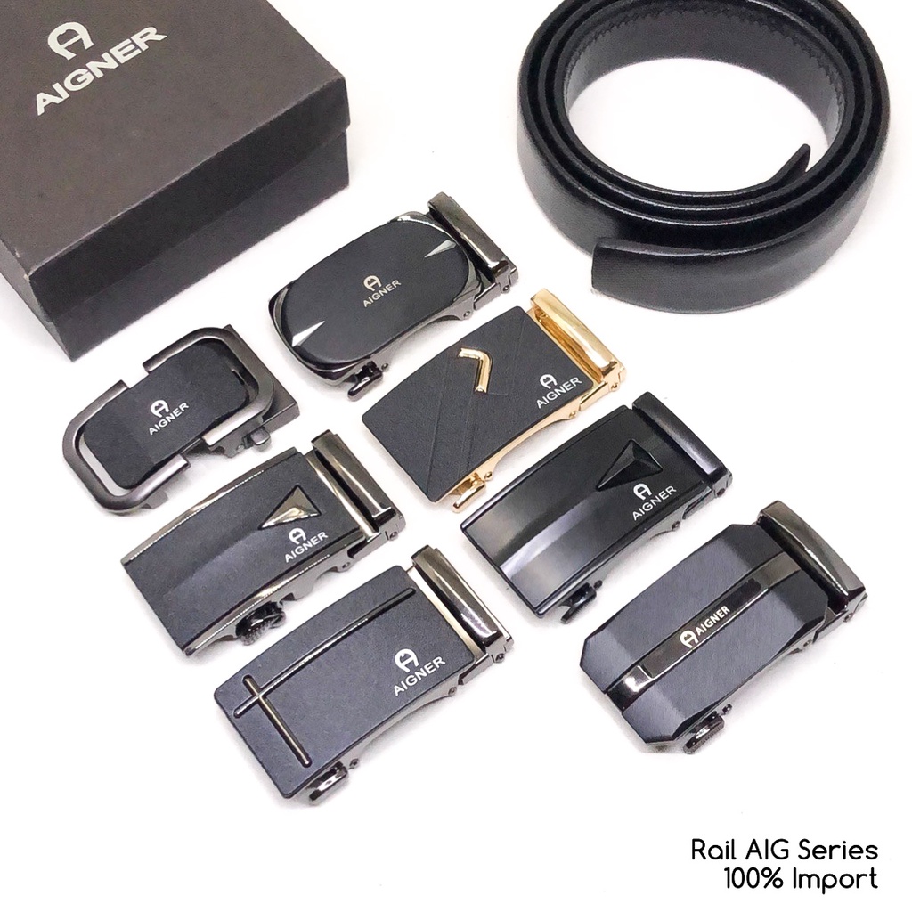 sabuk pria AIG series model rail import premium sabuk fashion murah