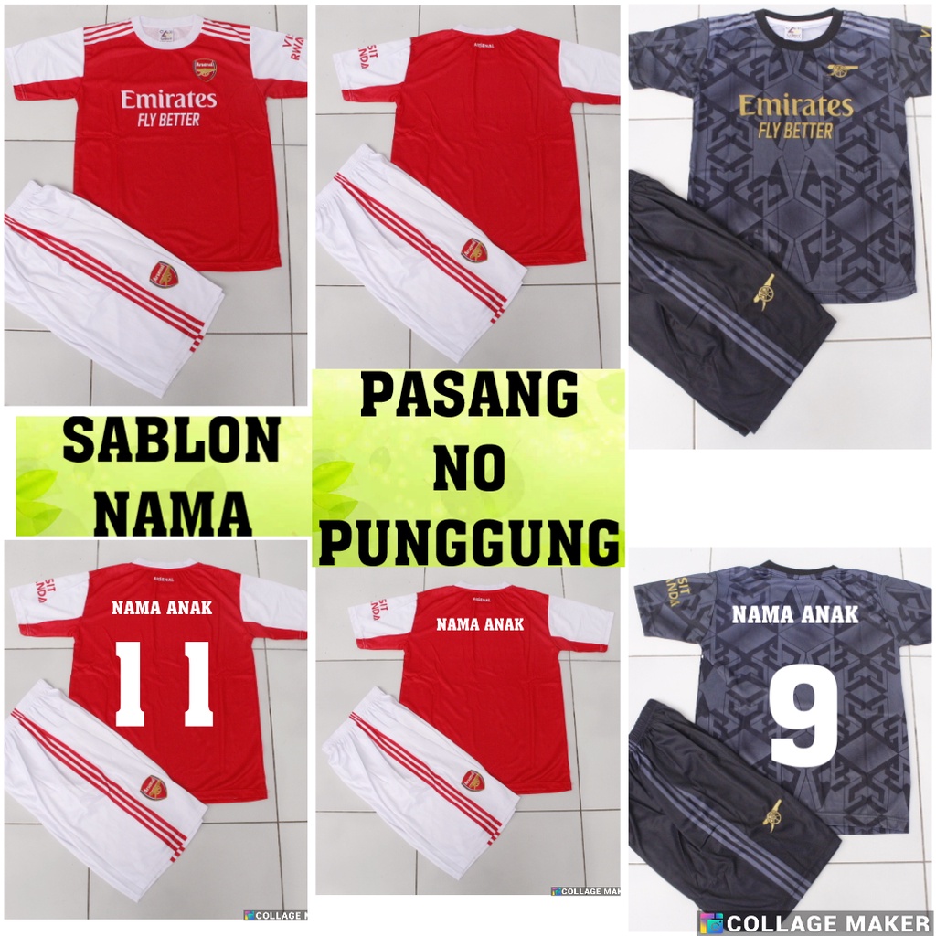 JERSEY BSJU BOLS SRSENSL AWAY 2022/2023 KIDS ANAK ANAK PRINTING USIA 5-12THN