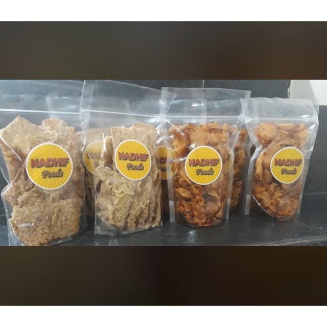 

Kripik tempe & kripik singkong pedas