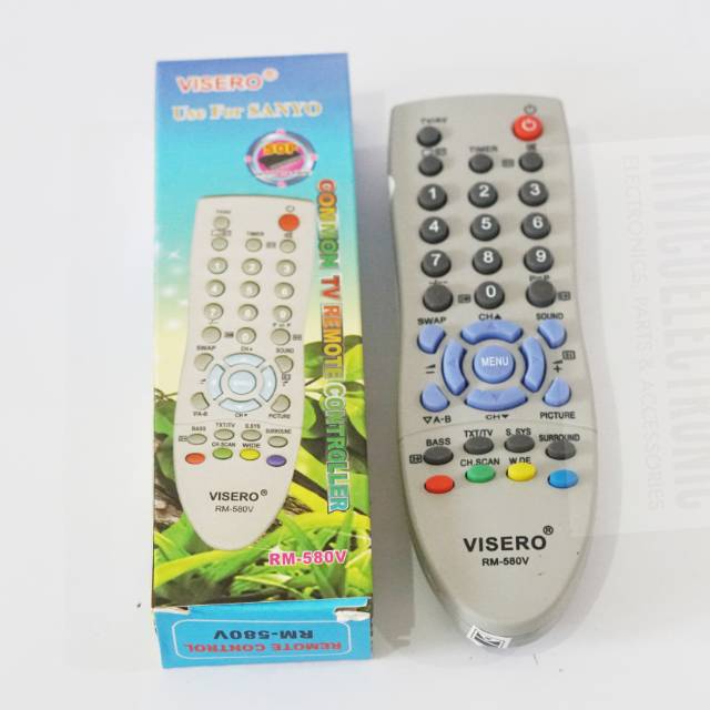 REMOT TV VISERO RM580V TV SANYO TABUNG