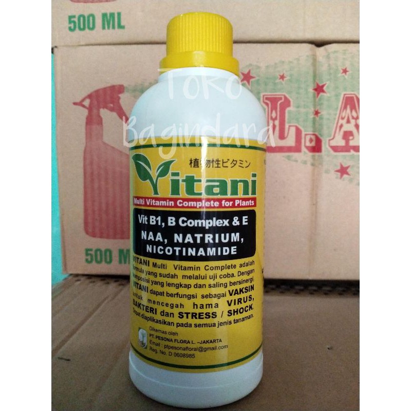 Pupuk Vitani 500ML Multivitamin B1, B Complex dan E Untuk Tanaman