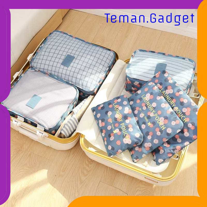 TG-FS242 MELTSET Tas Travel Bag in Bag Laundry Pouch Organizer 6 in 1 - MT6