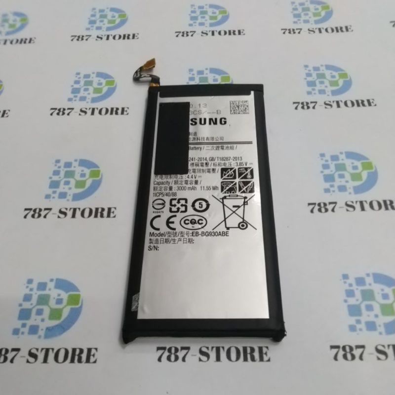 BATTERY BATRE BATERAI SAMSUNG S7 FLAT G930 EB-BG930ABE ORIGINAL COPOTAN BEKAS